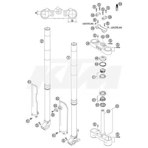 KTM OEM Ersatzteil 0518W710LS