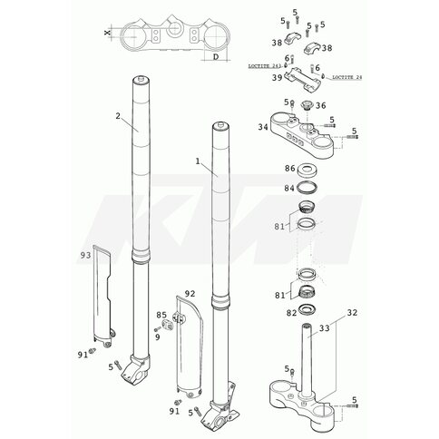 KTM OEM Ersatzteil 0518V704RS