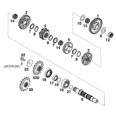 O-RING  22,00X1,00 NBR 70