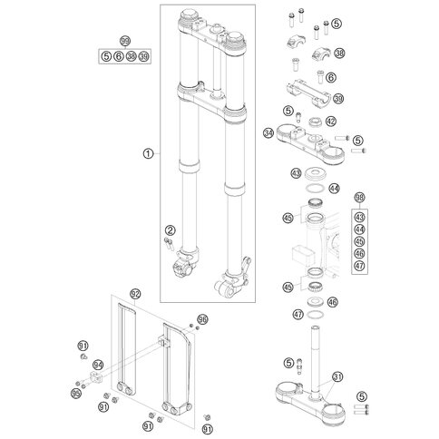 GABELSCHUTZ-SET 65SX