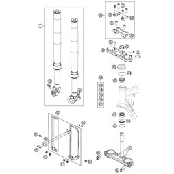 GABELSCHUTZ-SET 65SX WEISS