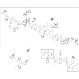 BREMSLEITUNG HINTEN 65 SX 09