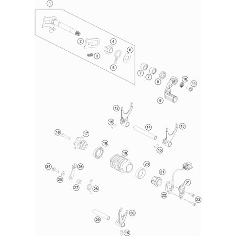 Schaltschiene 250 - 380