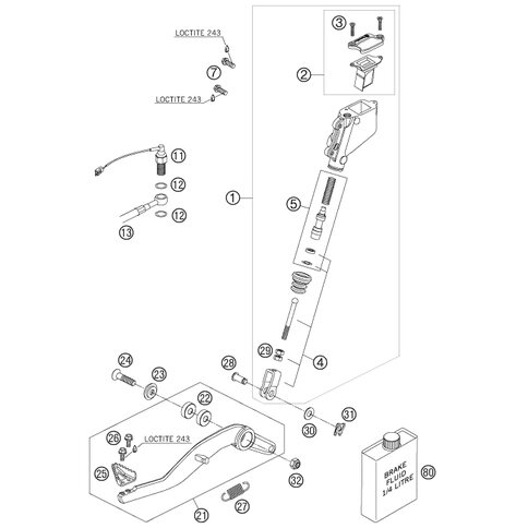 AUFTRITT FÜR BREMSHEBEL 1.4301