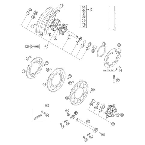 SPEICHE M5X188-26G 17