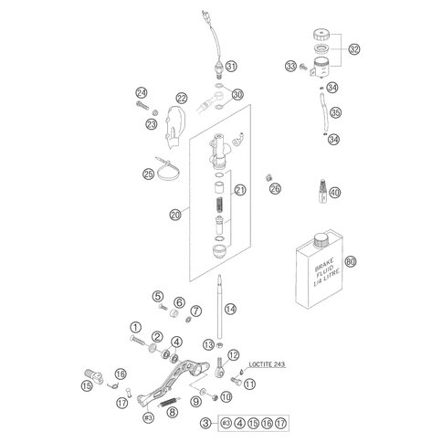 BREMSHEBELANSCHLAG LC4      03