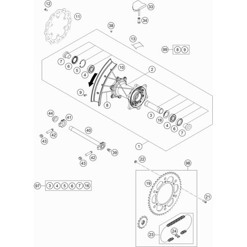 Bundmutter M10x1,25 - SW13