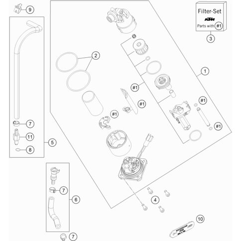 FILTER-SET BENZINPUMPE