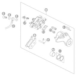 Bremszange hinten           05