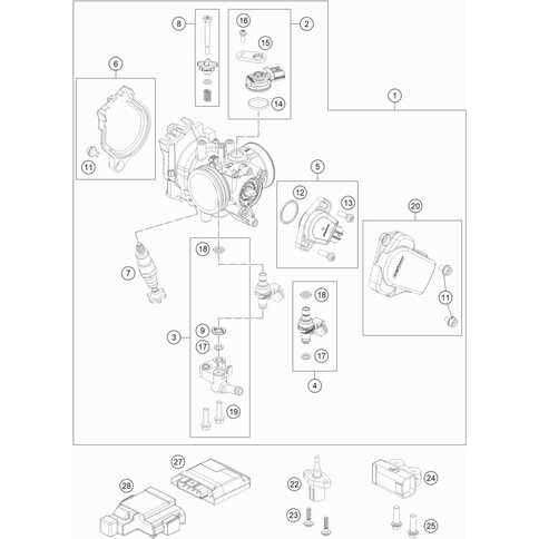 SCHRAUBE DROSSELKLAPPEN SENSOR