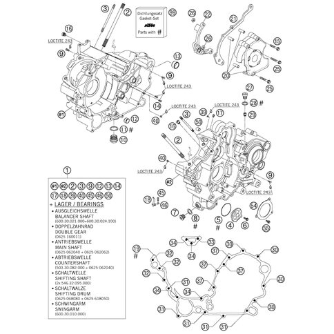 MOTORGEHÄUSEDICHTUNG 0,5MM