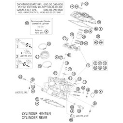 VENTILDECKELDICHTUNGSSATZV+H