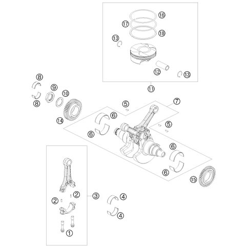 PLEUELLAGERSCHALE GELB   08