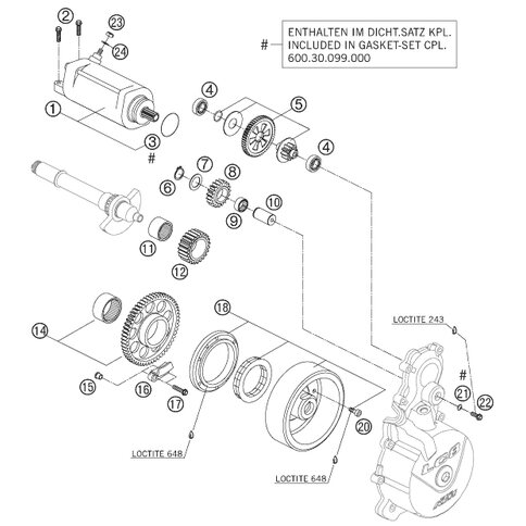 E-STARTERMOTOR KPL.LC8-E    03