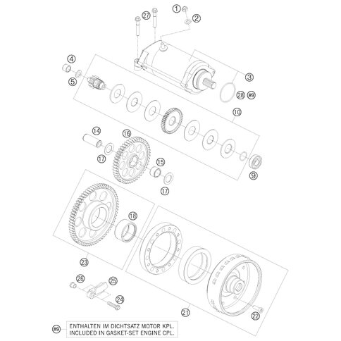 Ktm E Startermotor 9z 08 61240001000 Ktm Shop24 De Ktm Vertrags