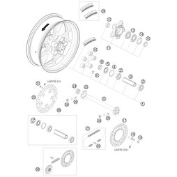 HINTERRAD KPL. 990 SM-R     09