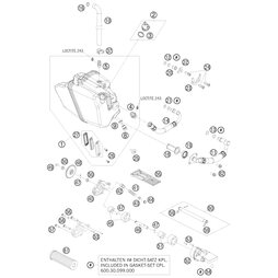 Rücklauf-Ölleitung kpl.