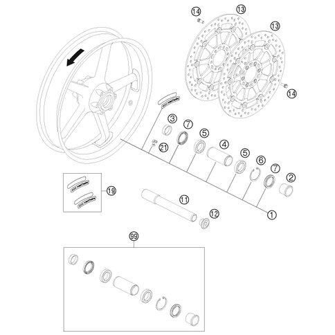 BREMSSCHEIBE VORNE D=320X5