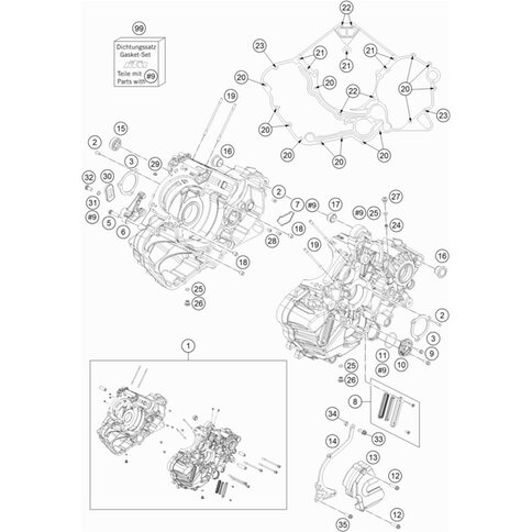 DICHTSATZ MOTOR KPL. RC8-R