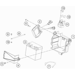 Batterie Befestigungslasche