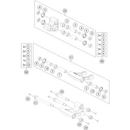 Bolzen kpl. M14x1,5 L=175mm 07