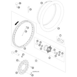 DISTANZBÜCHSE VORDERRAD 30MM