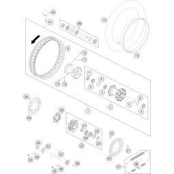 Felge 2,50x18 3-3 System