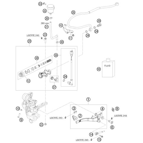 Halterung für Bremsleitung  08