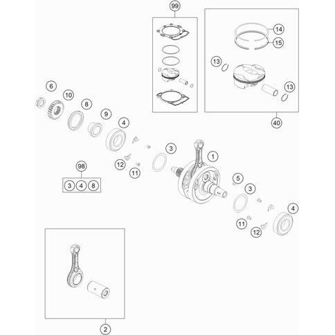 Distanzbüchse Primärrad