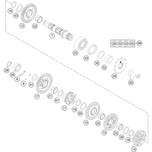 Abtriebswelle