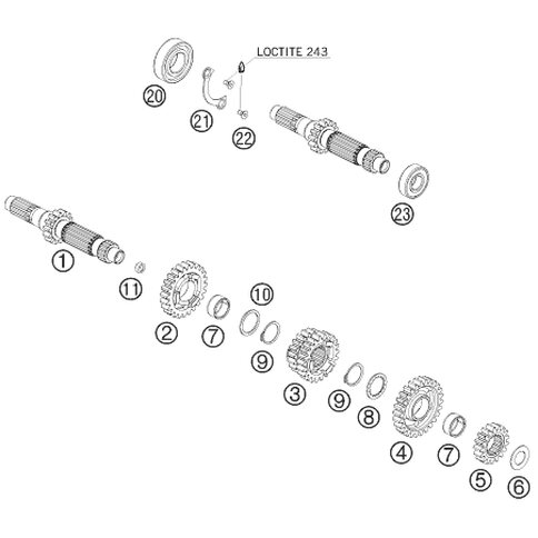 Schieberad 3./4.G.