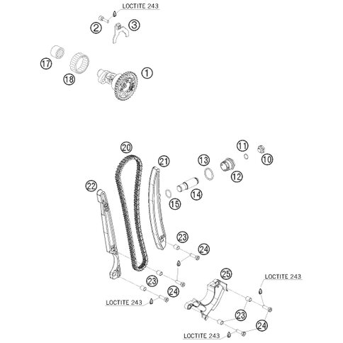 Steuerkettenspannschiene