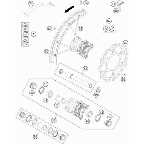 Reifenhalter 1,60