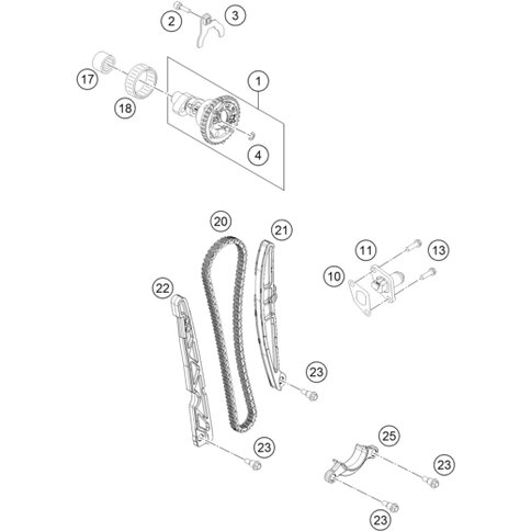 Steuerkettenspannschiene