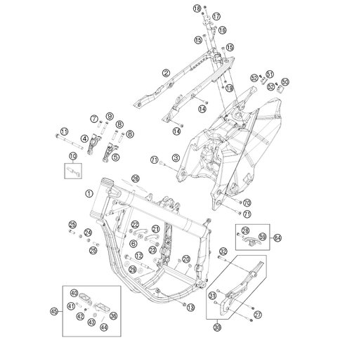 Distanzbuchse Motor/ Rahmen