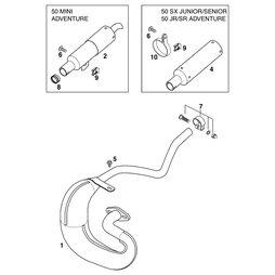 AUSPUFFMUFFE D=15 MM