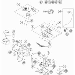 Cockpitträger links