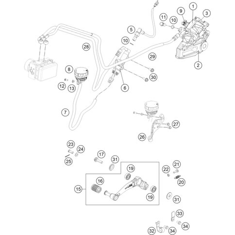 BREMSZANGENTRÄGER HINTEN ABS