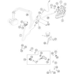 BREMSZANGENTRÄGER HINTEN ABS