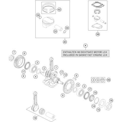 Pleuel Reparatur-Satz