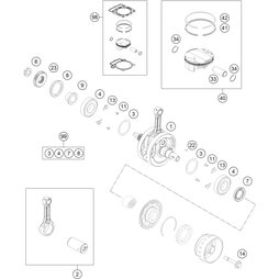 KW REP. KIT 250/350 SX-F 13-15