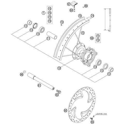 BREMSSCHEIBE VORNE D=220MM  03