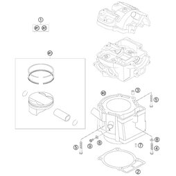ZYLINDER UND KOLBEN  525    04