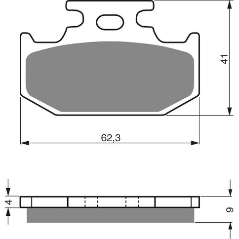 Goldfren Bremsbeläge 001 K1 Sintermetall