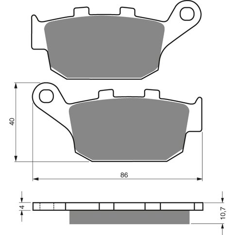 Goldfren Bremsbeläge 020 K1 Sintermetall