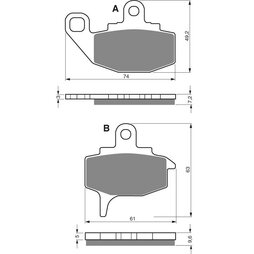 Goldfren Bremsbeläge 035 K1 Sintermetall