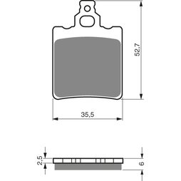 Goldfren Bremsbeläge 096 K1 Sintermetall