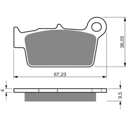 Goldfren Bremsbeläge 187 K1 Sintermetall