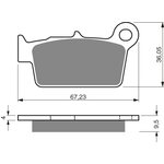 Goldfren Bremsbeläge 187 K1 Sintermetall