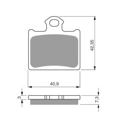 Goldfren Bremsbeläge 297 K1 Keramik-Carbon